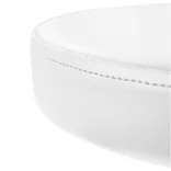 Cosmetic Chair with Backrest, Multiple Colors - White