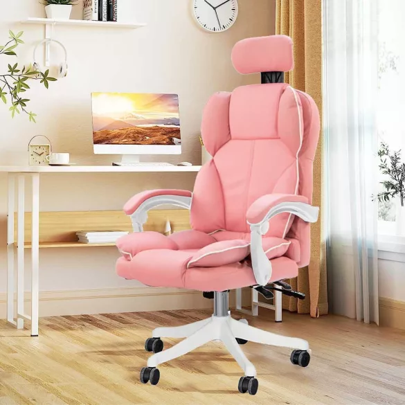 Lux Executive Swivel Chair, Multiple Types - Pink