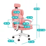 Lux Executive Swivel Chair, Multiple Types - Pink