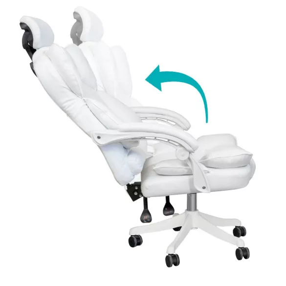 Lux Executive Swivel Chair, Multiple Types - White