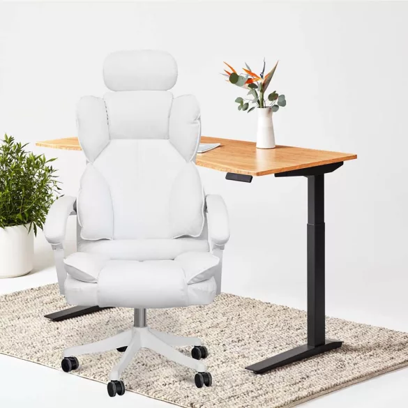 Lux Executive Swivel Chair, Multiple Types - White