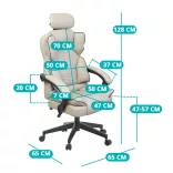 Lux Executive Swivel Chair, Multiple Types - Grey