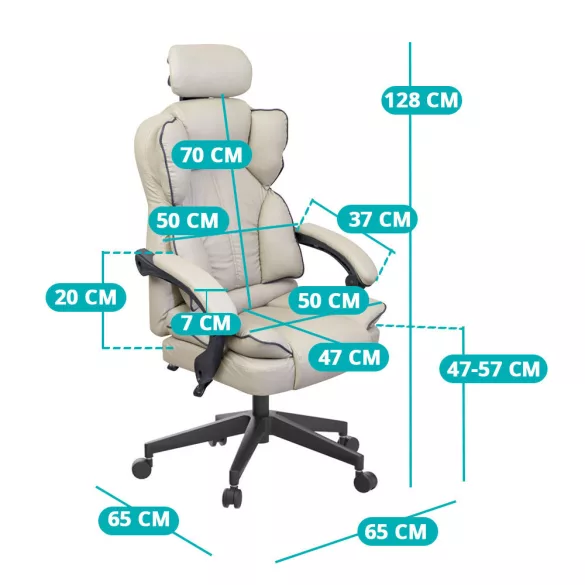 Lux Executive Swivel Chair, Multiple Types - Grey