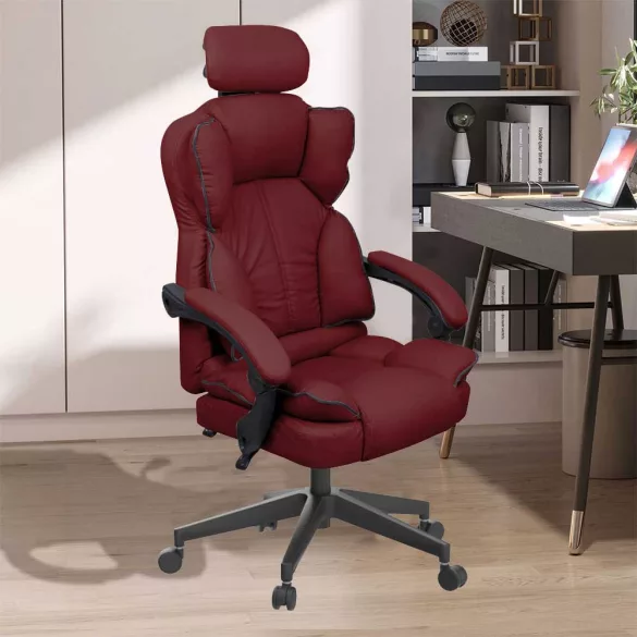 Lux Executive Swivel Chair Burgundy