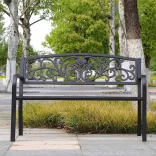 Garden bench, multiple types - leaf design