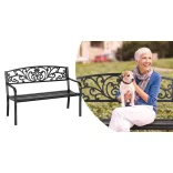 Garden bench, multiple types - leaf design