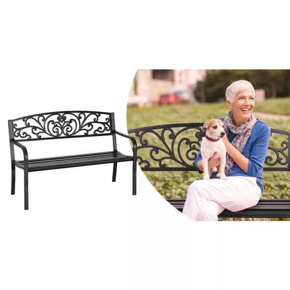Garden bench, multiple types - leaf design