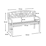 Garden bench, multiple types - leaf design