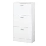 3-Piece Shoe Cabinet in White