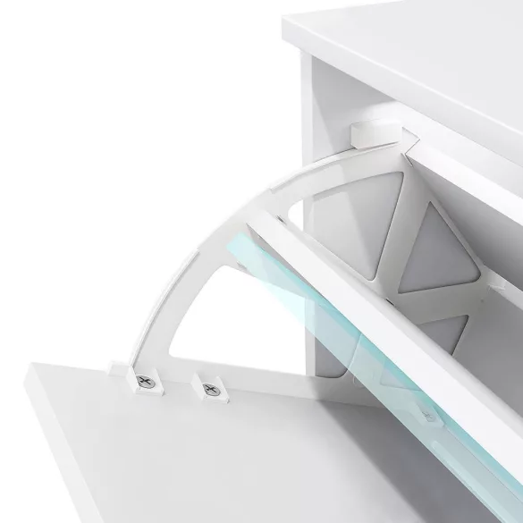 3-Piece Shoe Cabinet in White