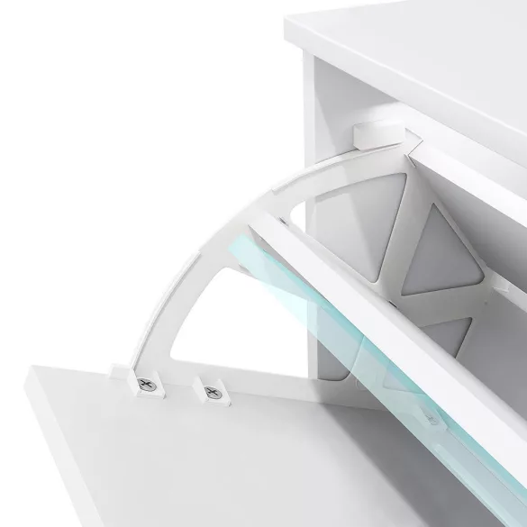 3-Piece Shoe Cabinet in White