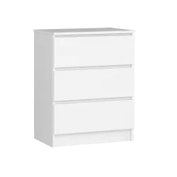 3 Drawer Chest White 60*77*40 cm