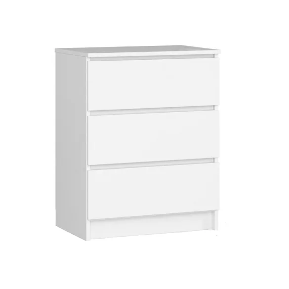 3 Drawer Chest White 60*77*40 cm