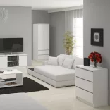 3 Drawer Chest White 60*77*40 cm