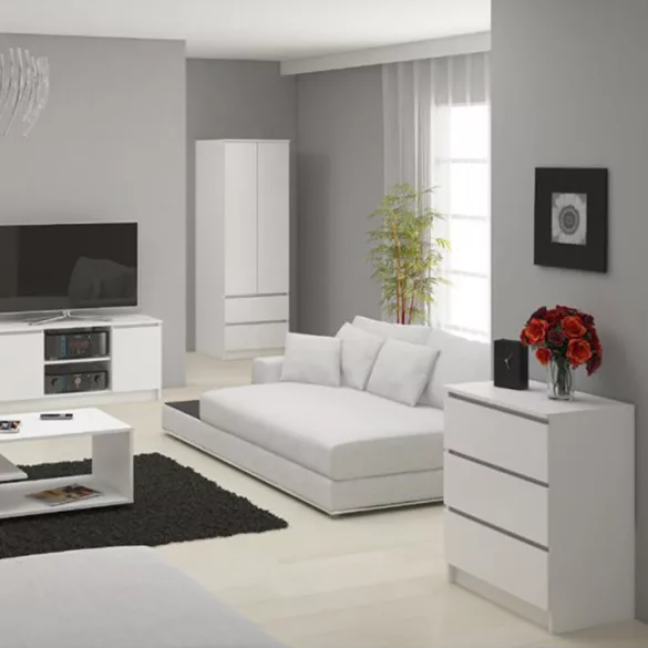 3 Drawer Chest White 60*77*40 cm
