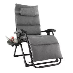 Padded Zero Gravity Chair, Multiple Colors - Gray