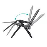 Padded Zero Gravity Chair, Multiple Colors - Gray