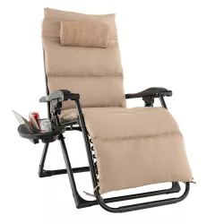 Padded Zero Gravity Chair, Multiple Colors - Beige