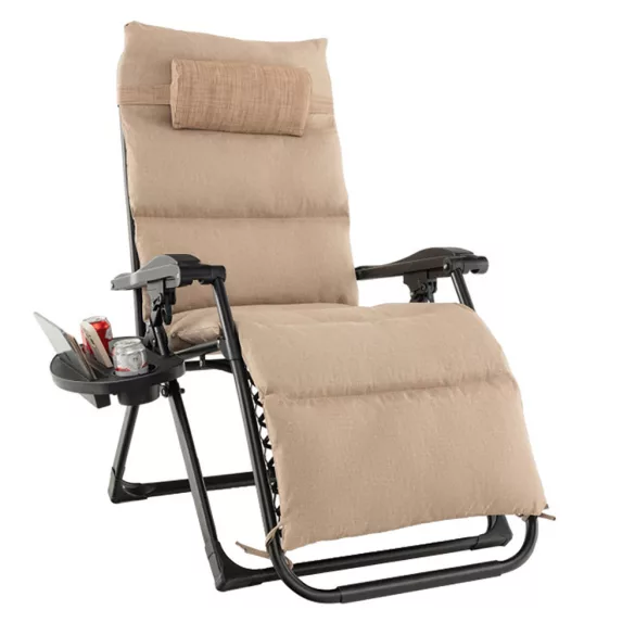 Padded Zero Gravity Chair, Multiple Colors - Beige