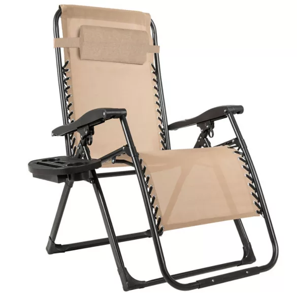 Padded Zero Gravity Chair, Multiple Colors - Beige