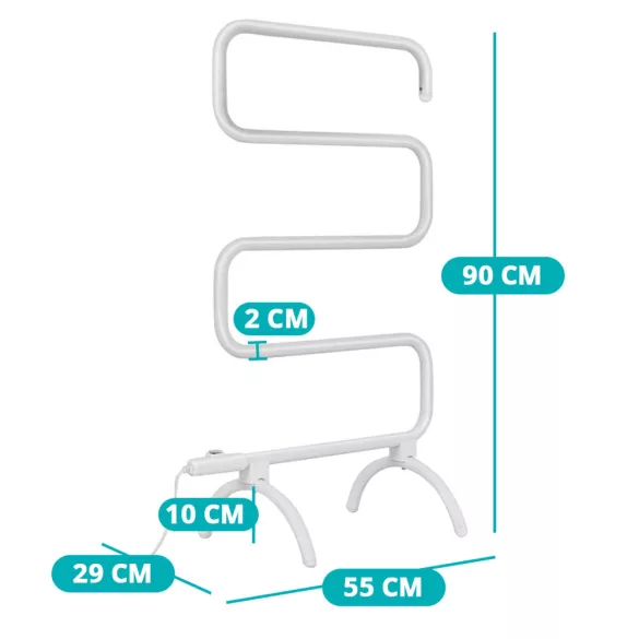 S-shaped Electric Towel Dryer
