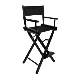 Folding Makeup Chair with Wooden Frame