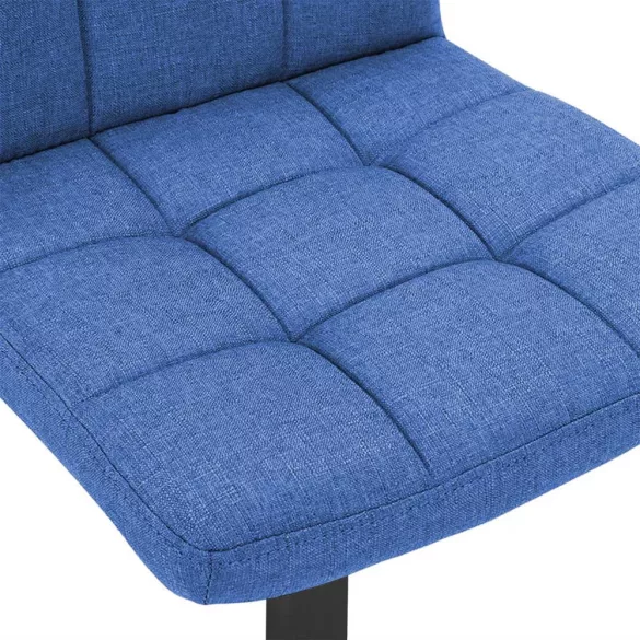 Fabric Upholstered Bar Stool Set of 2, Multiple Colors - Blue