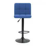 Fabric Upholstered Bar Stool Set of 2, Multiple Colors - Blue