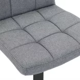 Fabric Upholstered Bar Stool Set of 2, Multiple Colors - Light Grey