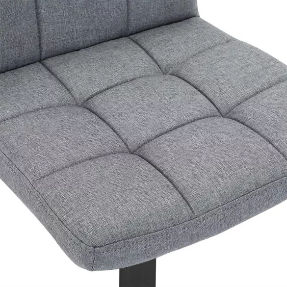 Fabric Upholstered Bar Stool Set of 2, Multiple Colors - Light Grey
