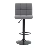Fabric Upholstered Bar Stool Set of 2, Multiple Colors - Light Grey