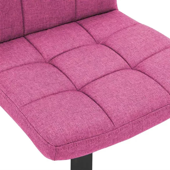 Fabric Upholstered Bar Stool Set of 2, Multiple Colors - Pink