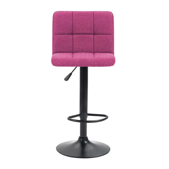 Fabric Upholstered Bar Stool Set of 2, Multiple Colors - Pink