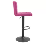 Fabric Upholstered Bar Stool Set of 2, Multiple Colors - Pink
