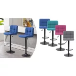 Fabric Upholstered Bar Stool Set of 2, Multiple Colors - Mint