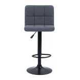 Fabric Upholstered Bar Stool Set of 2, Dark Gray