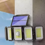 5-panel Rotatable 300LED Solar Lamp
