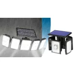 5-panel Rotatable 300LED Solar Lamp