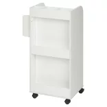 Rolling Storage Cabinet with Shelves and Drawers