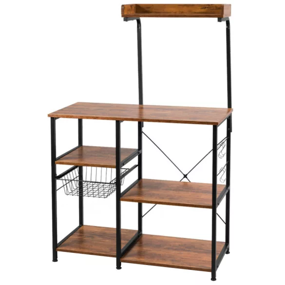 Storage Rack with Basket