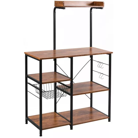 Storage Rack with Basket