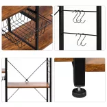 Storage Rack with Basket