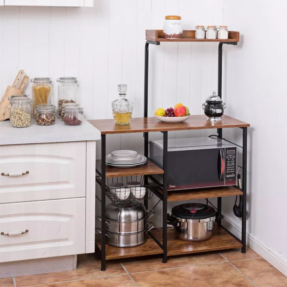 Storage Rack with Basket