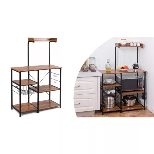 Storage Rack with Basket
