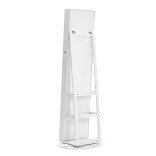 Rotating Jewelry and Handbag Holder with Full-Length Mirror