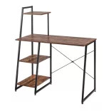 Compact Computer Desk, Workstation with 4 Shelves