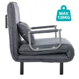 2-in-1 Armchair Bed, Multiple Colors - Dark Gray