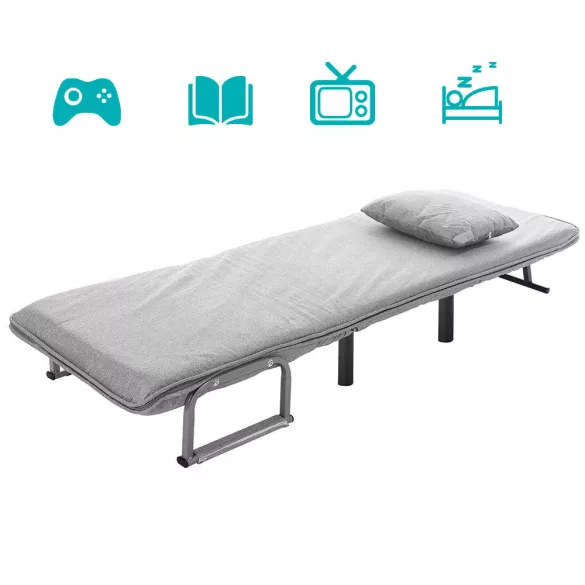 2-in-1 Armchair Bed, Multiple Colors - Light Grey