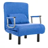 2-in-1 Armchair Bed, Multiple Colors - Blue