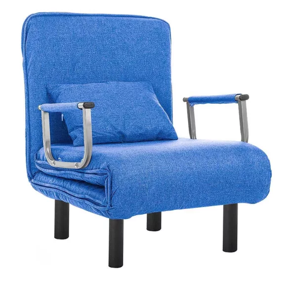 2-in-1 Armchair Bed, Multiple Colors - Blue
